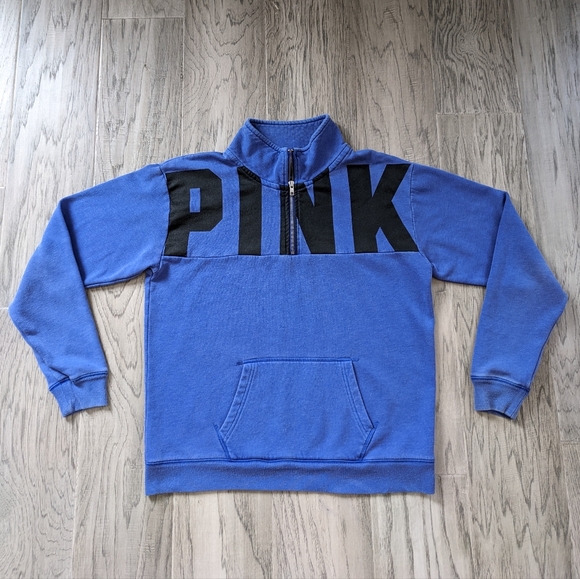 PINK Quarter Zip Sweater - Picture 1 of 10